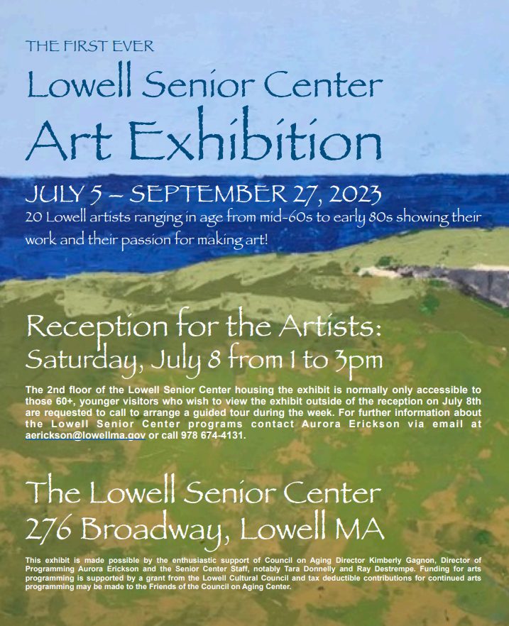 Senior Center Artists Reception Set for July 8th - InsideLowell